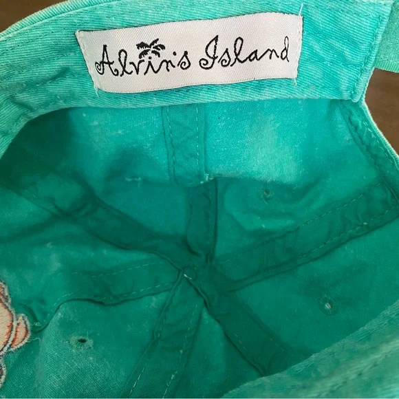 Turquoise Destin, FL Cap with Orange Turtle - Picture 4 of 5